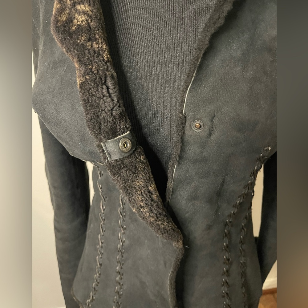 Rizal Mouton Shearling Jacket Euc - image 8